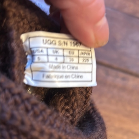 UGG Australia 1967 Candy ll Knit Sweater Knit Boots Chocolate Brown Size 5 - Picture 12 of 12